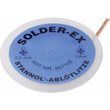 Kiforrasztó huzal, ónszívó sodrat 1.6 m 1.5 mm széles Stannol Solder Kiforrasztó huzal, ónszívó sodrat 1.6 m 1.5 mm széles Stannol Solder