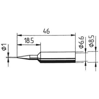 Ersa 832 pákahegy, forrasztóhegy 832 BD LF ceruza formájú hegy 1.0 mm Ersa 832 pákahegy, forrasztóhegy 832 BD LF ceruza formájú hegy 1.0 mm