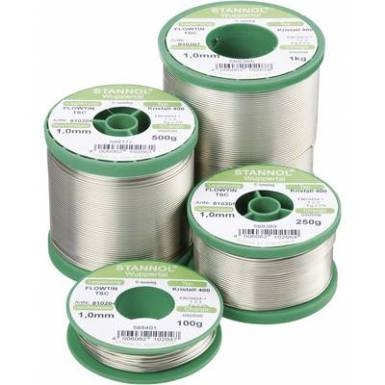 Ezüsttartalmú forrasztóón, forrasztóhuzal 1,0mm/100g Stannol Flowtin Sn95Ag4Cu1 Ezüsttartalmú forrasztóón, forrasztóhuzal 1,0mm/100g Stannol Flowtin Sn95Ag4Cu1