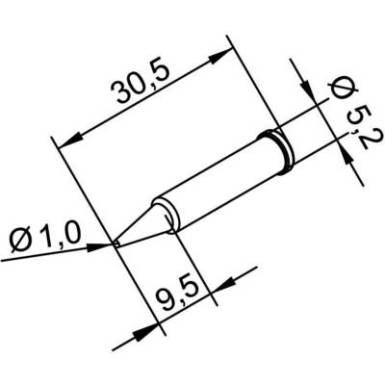 Ersa 102 pákahegy, forrasztóhegy 102 PD LF ceruza formájú hegy 1.0 mm Ersa 102 pákahegy, forrasztóhegy 102 PD LF ceruza formájú hegy 1.0 mm