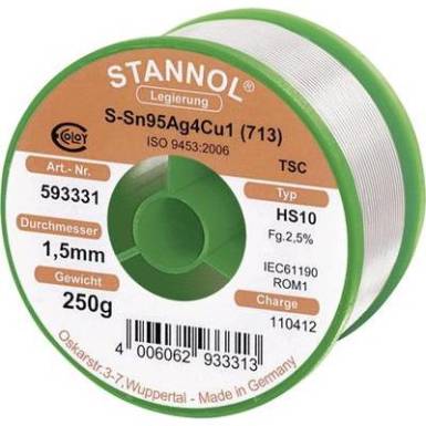 Ólommentes forrasztóhuzal 1mm/250g Ólommentes forrasztóhuzal 1mm/250g