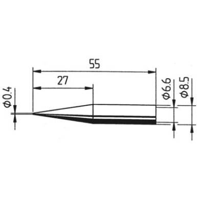 Ersa 842 p&aacute;kahegy, forraszt&oacute;hegy 842 UD LF ceruza form&aacute;j&uacute; hegy 0.4 mm