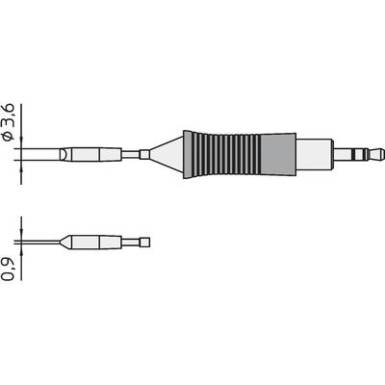 Weller RT11 WMRP mikro pákához hosszú, keskeny, kétoldalt csapott, véső formájú pákahegy, forrasztóhegy 0.9 mm Weller RT11 WMRP mikro pákához hosszú, keskeny, kétoldalt csapott, véső formájú pákahegy, forrasztóhegy 0.9 mm