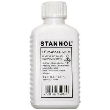 Forrasztóvíz, folyasztószer 50ml Stannol Nr. 1V 114033 Forrasztóvíz, folyasztószer 50ml Stannol Nr. 1V 114033