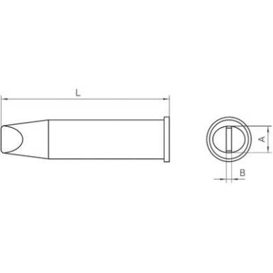 Weller XHT-E WP 200 pákához kétoldalt csapott, véső formájú pákahegy, forrasztóhegy 7.6 mm Weller XHT-E WP 200 pákához kétoldalt csapott, véső formájú pákahegy, forrasztóhegy 7.6 mm
