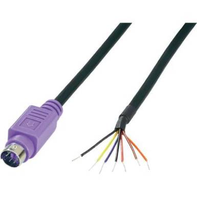 Mini DIN csatlakozókábel Pólusszám=6 dugó, egyenes BKL Electronic 0204097 Mini DIN csatlakozókábel Pólusszám=6 dugó, egyenes BKL Electronic 0204097