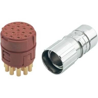 Ipari csatlakozó, M23 D6 17 pólusú, anya Ipari csatlakozó, M23 D6 17 pólusú, anya