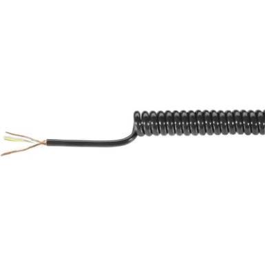 PUR spirálkábel 7X0,14MM² 100MM fekete PUR spirálkábel 7X0,14MM² 100MM fekete