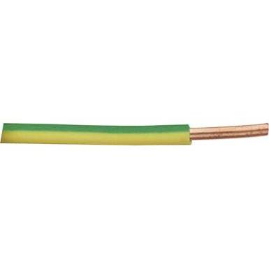 Kapcsolóhuzal H07V-U 1 x 1.50 mm² Zöld/Sárga XBK Kabel 1 m Kapcsolóhuzal H07V-U 1 x 1.50 mm² Zöld/Sárga XBK Kabel 1 m