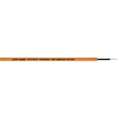 Optikai kábel, külső átmérő: 5,5 mm, narancs, LappKabel HITRONIC POF PE-PUR 2185030 Optikai kábel, külső átmérő: 5,5 mm, narancs, LappKabel HITRONIC POF PE-PUR 2185030