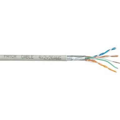 H&aacute;l&oacute;zati k&aacute;bel,CCA CAT 6, tekercsben Simplex U/UTP 4 x 2 x 0,27 mm&sup2; Feh&eacute;r 50 m Conrad