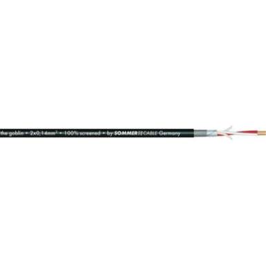 Patch- és mikrofonkábel, SC-GOBLIN 2 x 0,14 mm² Fekete méteráru Sommer Cable Patch- és mikrofonkábel, SC-GOBLIN 2 x 0,14 mm² Fekete méteráru Sommer Cable