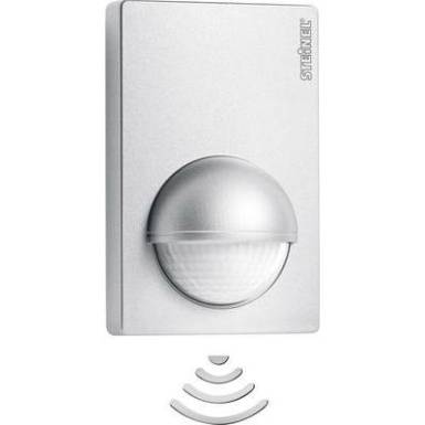 Kültéri mozgásérzékelő, relés, 180°, ezüst, IP54, Steinel 603618 Kültéri mozgásérzékelő, relés, 180°, ezüst, IP54, Steinel 603618
