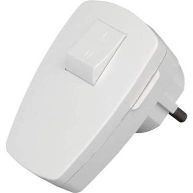 Szerelhető hálózati dugó kapcsolóval, műanyag, 230 V, fehér, IP20, Kopp 170402006 Szerelhető hálózati dugó kapcsolóval, műanyag, 230 V, fehér, IP20, Kopp 170402006