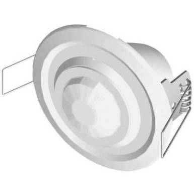 Mennyezetbe építhető mozgásérzékelő, 360°, relés, fehér, Grothe 94501 Mennyezetbe építhető mozgásérzékelő, 360°, relés, fehér, Grothe 94501