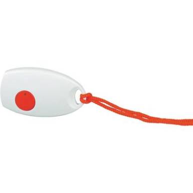 Vészjeladó vezeték nélküli csengőhöz, 100 m, 433 MHz, fehér/piros, HX Mini, Heidemann 70370 Vészjeladó vezeték nélküli csengőhöz, 100 m, 433 MHz, fehér/piros, HX Mini, Heidemann 70370