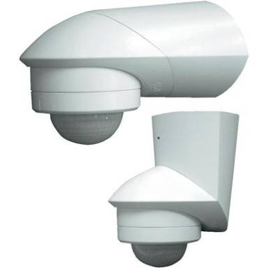 Fali/mennyezeti mozgásérzékelő, fehér, 240°, IP55, relés, Grothe 94531 Fali/mennyezeti mozgásérzékelő, fehér, 240°, IP55, relés, Grothe 94531