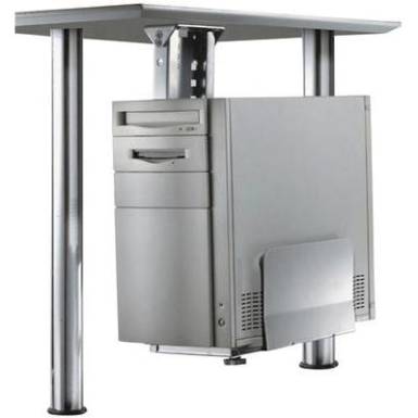 Asztal alá szerelhető számítógépház tartó, max. 30 kg, NewStar CPU D200BLACK Asztal alá szerelhető számítógépház tartó, max. 30 kg, NewStar CPU D200BLACK