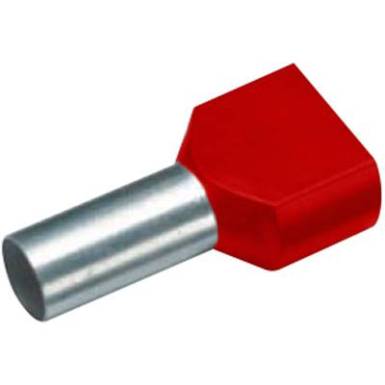 Érvéghüvely műanyag gallérral, DUO 2 x 10 mm² x 14 mm DIN 46228/4 piros Vogt Verbindungstechnik, 100 db Érvéghüvely műanyag gallérral, DUO 2 x 10 mm² x 14 mm DIN 46228/4 piros Vogt Verbindungstechnik, 100 db