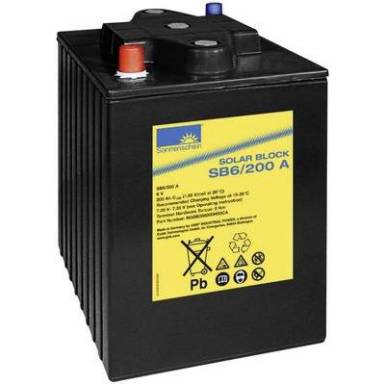 Szolár akku 6 V 200 Ah GNB Sonnenschein NGSB060200HS0CA Ólom-zselés (Sz x Ma x Mé) 246 x 275 x 192 mm Szolár akku 6 V 200 Ah GNB Sonnenschein NGSB060200HS0CA Ólom-zselés (Sz x Ma x Mé) 246 x 275 x 192 mm