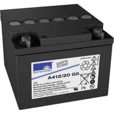 Ólomakku 12 V 20 Ah GNB Sonnenschein A412/20 G5 NGA4120020HS0BA Ólom-zselés 167 x 126 x 176 mm M5 csavaros csatlakozó Ólomakku 12 V 20 Ah GNB Sonnenschein A412/20 G5 NGA4120020HS0BA Ólom-zselés 167 x 126 x 176 mm M5 csavaros csatlakozó