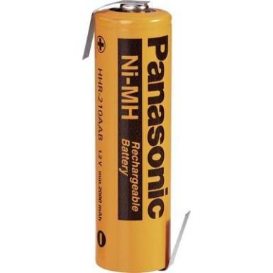 1.2 V 2000 mAh (&Oslash; x Ma) 15 mm x 50 mm