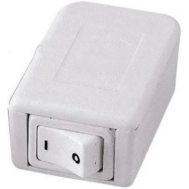 interBär 1 pólusú zsinórkapcsoló, 10 A 250 V/AC, fekete interBär 1 pólusú zsinórkapcsoló, 10 A 250 V/AC, fekete