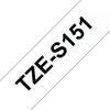 Feliratozó szalag, extra erős tapadás Brother TZe-S151 Szalagszín: Átlátszó Szövegszín:Fekete 24 mm 8 m TZES151