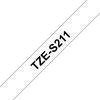 Feliratozó szalag, extra erős tapadás Brother TZe-S211 Szalagszín: Fehér Szövegszín:Fekete 6 mm 8 m TZES211