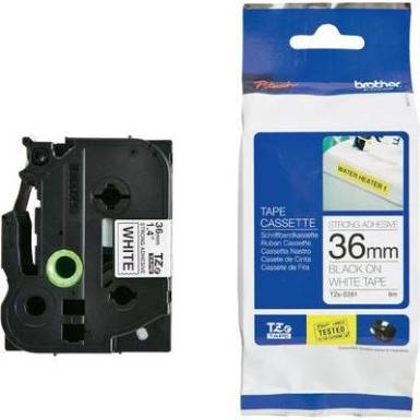 Feliratozó szalag, extra erős tapadás Brother TZe-S261 Szalagszín: Fehér Szövegszín:Fekete 36 mm 8 m Feliratozó szalag, extra erős tapadás Brother TZe-S261 Szalagszín: Fehér Szövegszín:Fekete 36 mm 8 m