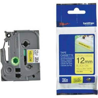 Feliratozó szalag, extra erős tapadás Brother TZe-S631 Szalagszín: Sárga Szövegszín:Fekete 12 mm 8 m Feliratozó szalag, extra erős tapadás Brother TZe-S631 Szalagszín: Sárga Szövegszín:Fekete 12 mm 8 m
