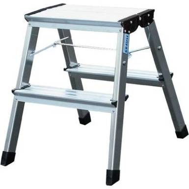 Krause alumínium fellépő létra 2x2 fokú, max.2,45m Krause 130013 Krause alumínium fellépő létra 2x2 fokú, max.2,45m Krause 130013
