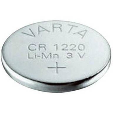 Varta CR 1220 3 V lítium gombelem BR1220, DL1220, ECR1220, KCR1220, KL1220, KECR1220, LM1220, 5012LC, PA, SB-T13, L04 Varta CR 1220 3 V lítium gombelem BR1220, DL1220, ECR1220, KCR1220, KL1220, KECR1220, LM1220, 5012LC, PA, SB-T13, L04