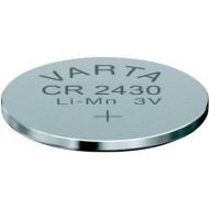 Varta CR 2430 3 V lítium gombelem BR2430, DL2430, ECR2430, KCR2430, KL2430, KECR2430, LM2430, 5011LC, L20, L-F1/2W