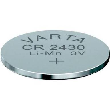 Varta CR 2430 3 V lítium gombelem BR2430, DL2430, ECR2430, KCR2430, KL2430, KECR2430, LM2430, 5011LC, L20, L-F1/2W Varta CR 2430 3 V lítium gombelem BR2430, DL2430, ECR2430, KCR2430, KL2430, KECR2430, LM2430, 5011LC, L20, L-F1/2W