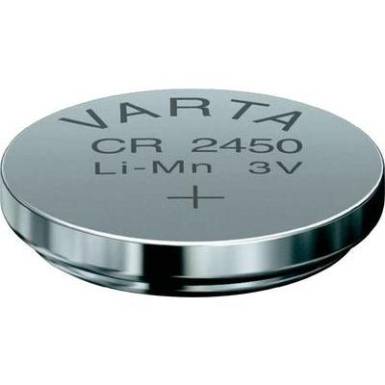 Varta CR 2450 3 V l&iacute;tium gombelem BR2450, DL2450, ECR2450, KCR2450, KL2450, KECR2450, LM2450, 5029LC VARTA-6450