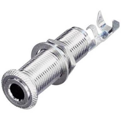 Jack csatlakozó, 6,35 mm alj, beépíthető, vízszintes pólusszám: 3 Sztereo ezüst Rean AV NYS221 1 db Jack csatlakozó, 6,35 mm alj, beépíthető, vízszintes pólusszám: 3 Sztereo ezüst Rean AV NYS221 1 db