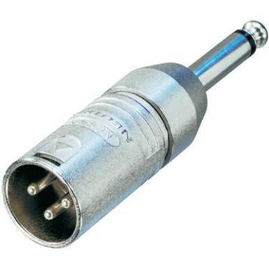 XLR adapter XLR dugó - Mono, Neutrik NA2MP, 1 db XLR adapter XLR dugó - Mono, Neutrik NA2MP, 1 db