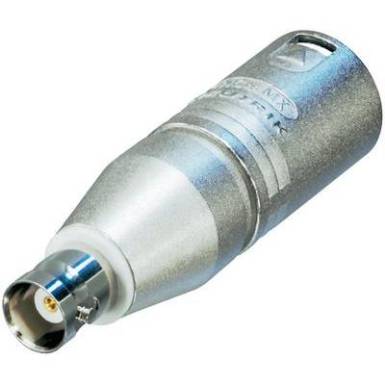 XLR adapter XLR dugó - BNC aljzat, Neutrik NA2MBNC, 1 db XLR adapter XLR dugó - BNC aljzat, Neutrik NA2MBNC, 1 db