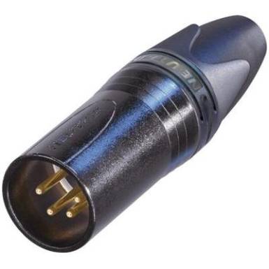 XLR csatlakozó dugó, egyenes pólusszám: 4 fekete Neutrik NC4MXX-B 1 db XLR csatlakozó dugó, egyenes pólusszám: 4 fekete Neutrik NC4MXX-B 1 db