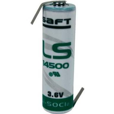 Lítium elem, forrfüles, ceruza AA 3,6V 2600mAh, Ø 14,5 x 50 mm, Saft LS14500HBG Lítium elem, forrfüles, ceruza AA 3,6V 2600mAh, Ø 14,5 x 50 mm, Saft LS14500HBG