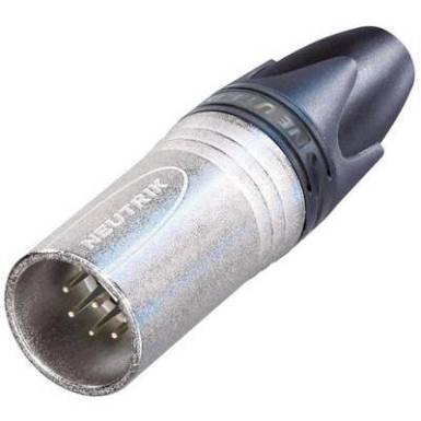 XLR csatlakozó dugó, egyenes pólusszám: 7 ezüst Neutrik NC7MXX 1 db XLR csatlakozó dugó, egyenes pólusszám: 7 ezüst Neutrik NC7MXX 1 db