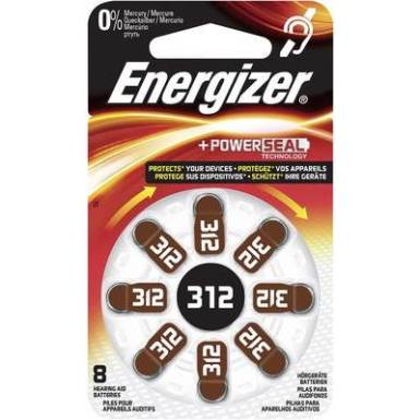 ZA 312 hallókészülék elem 160 mAh 1,4V 8 db, Energizer PR41 ZA 312 hallókészülék elem 160 mAh 1,4V 8 db, Energizer PR41