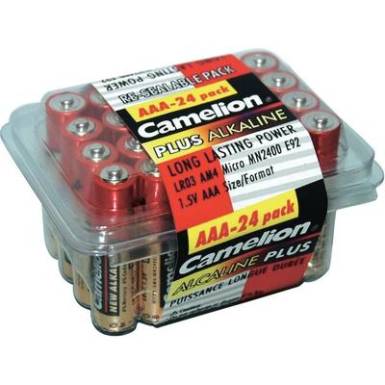 Mikroceruza alkáli elemkészlet 24db-os szett 1.5 V LR03, AAA, LR3 Mikroceruza alkáli elemkészlet 24db-os szett 1.5 V LR03, AAA, LR3