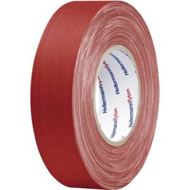 Téphető szövetbetétes ragasztószalag, gaffer tape 10 m x 19 mm, piros színű HellermannTyton HelaTape Téphető szövetbetétes ragasztószalag, gaffer tape 10 m x 19 mm, piros színű HellermannTyton HelaTape