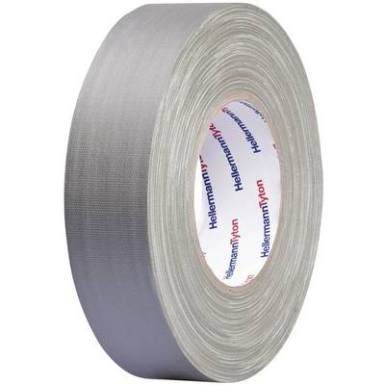 Téphető szövetbetétes ragasztószalag, gaffer tape 10 m x 19 mm, szürke színű HellermannTyton HelaTape Téphető szövetbetétes ragasztószalag, gaffer tape 10 m x 19 mm, szürke színű HellermannTyton HelaTape