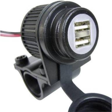 Albrecht 73700, USB kettős dugaszoló aljzat motorkerékpárhoz, Quadhoz, és további, 12 - 24 V-os járműhöz, USB aljzat Albrecht 73700, USB kettős dugaszoló aljzat motorkerékpárhoz, Quadhoz, és további, 12 - 24 V-os járműhöz, USB aljzat