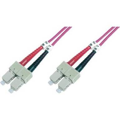 &Uuml;vegsz&aacute;l LWL csatlakoz&oacute;k&aacute;bel 1x - 1x 50/125&micro; 2m Multimode OM4 Digitus DK-2522-02-4