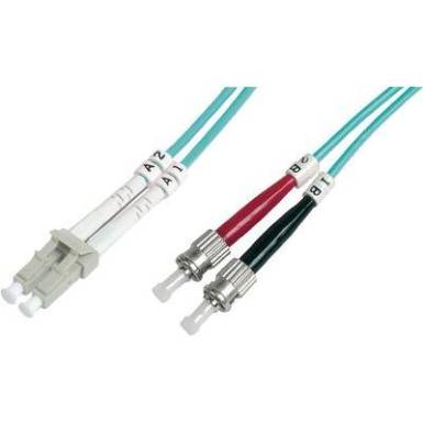 Üvegszál LWL csatlakozókábel 1x - 1x ST dugó 1m 50/125µ Multimode OM3 Digitus DK-2531-01/3 Üvegszál LWL csatlakozókábel 1x - 1x ST dugó 1m 50/125µ Multimode OM3 Digitus DK-2531-01/3