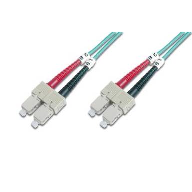 &Uuml;vegsz&aacute;l LWL csatlakoz&oacute;k&aacute;bel 1x - 1x 50/125&micro; 1m Multimode OM3 Digitus DK-2522-01/3